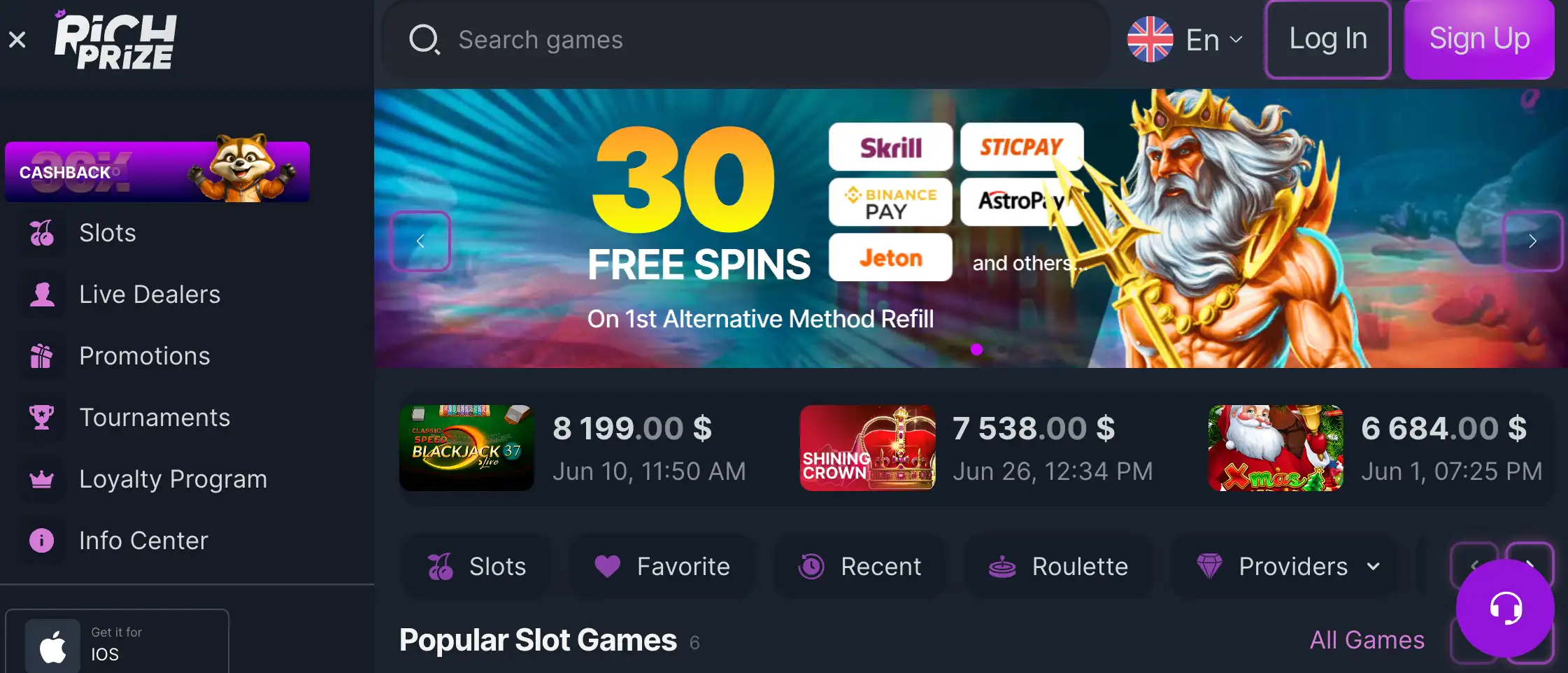 rich prize casino